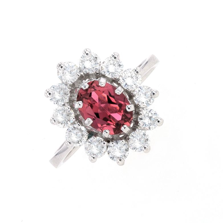 Tourmaline daisy ring 1.18...