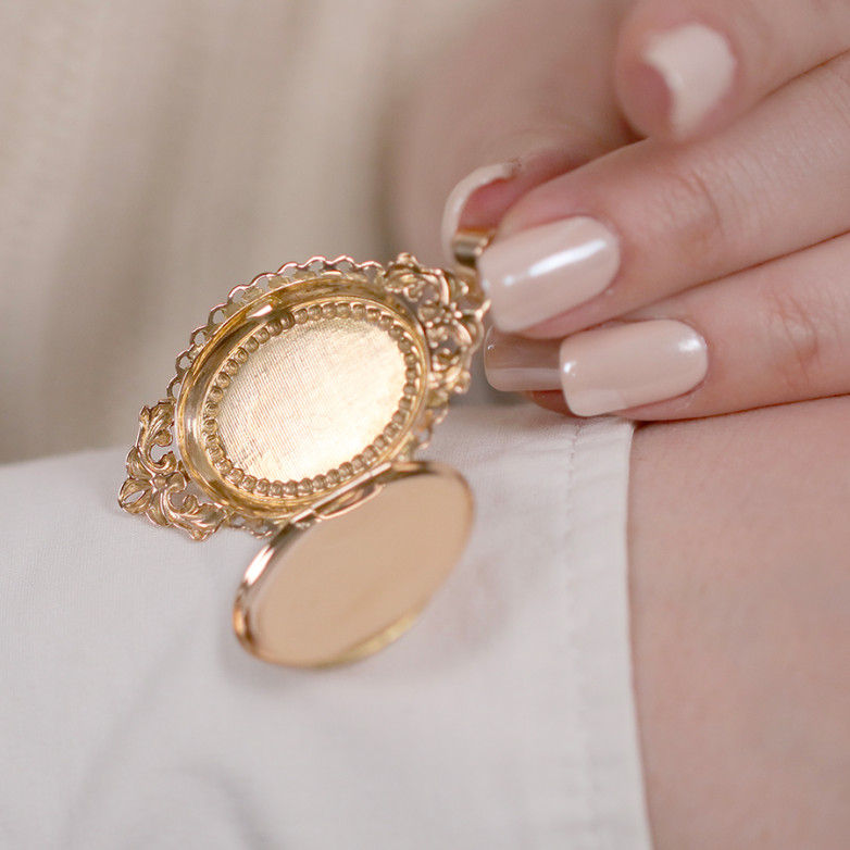 Vintage cassolette pendant...