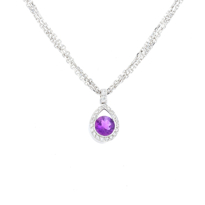 Necklace amethyst 1.09...