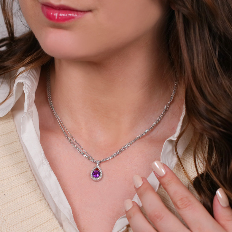 Necklace amethyst 1.09...