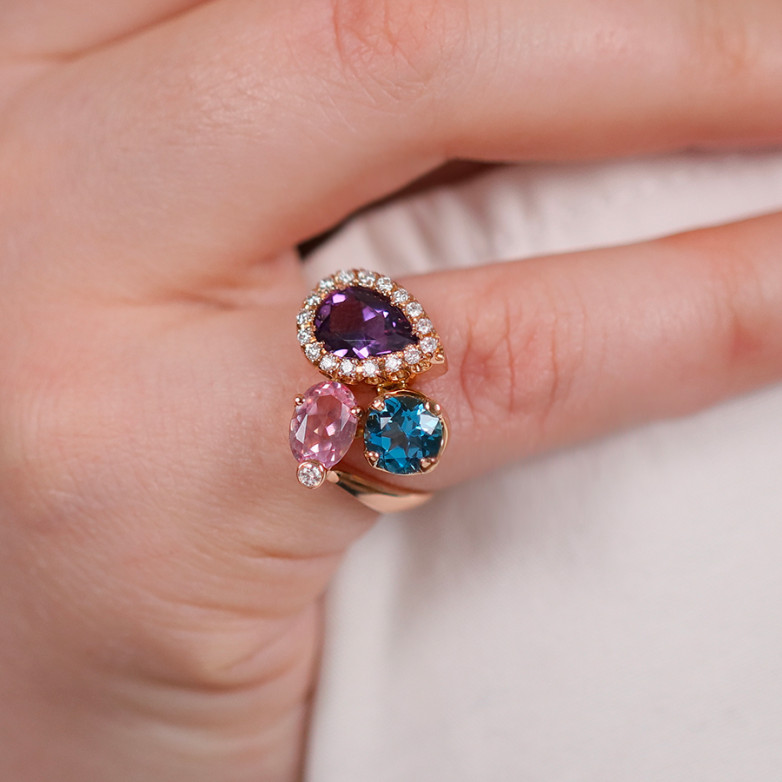 Ring diamonds 0.27 carat,...