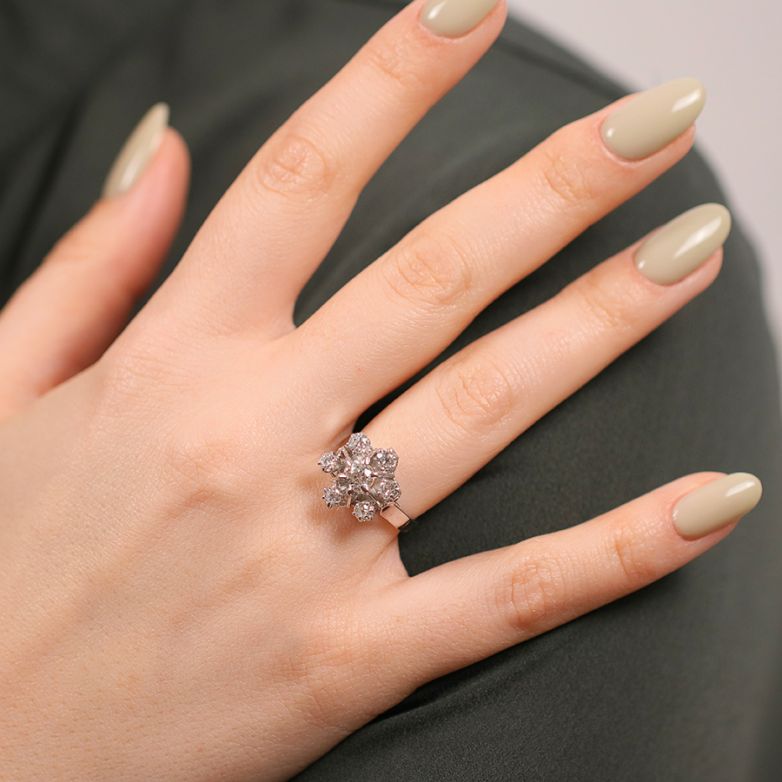 Vintage ring diamonds 1.10...