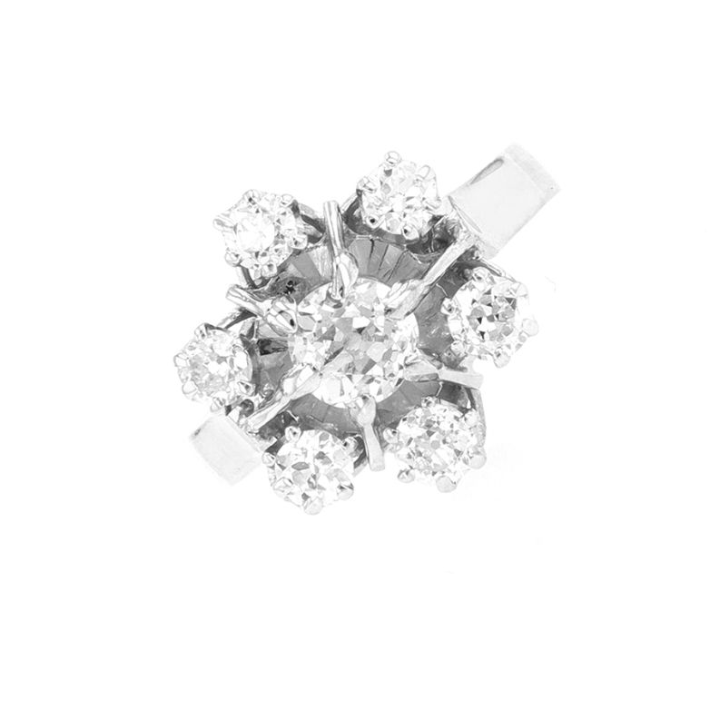 Vintage ring diamonds 1.10...