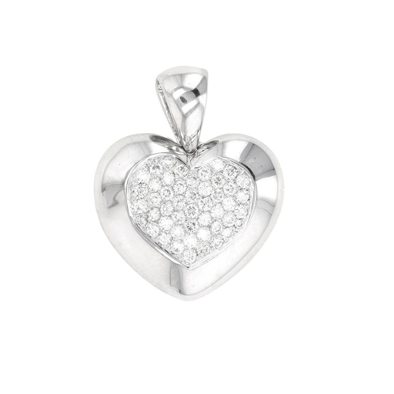 Heart pendant diamonds 0.72...