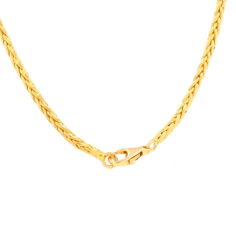 Yellow Gold Palm Leaf Chain...