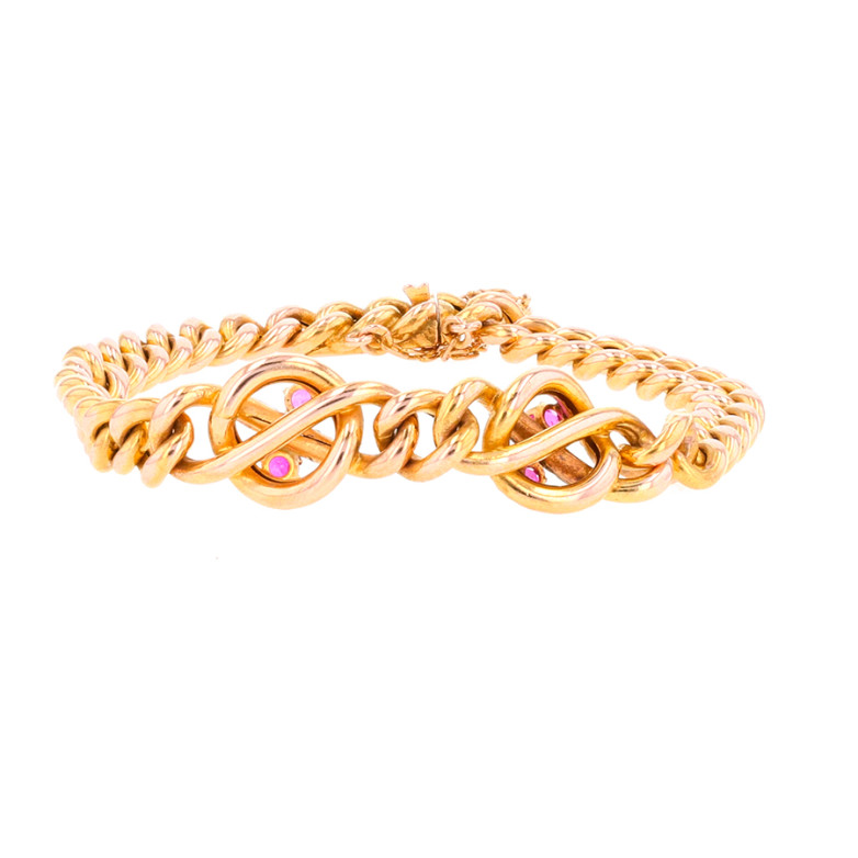 Vintage bracelet ruby 0.60...