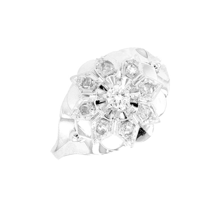 Vintage ring diamonds 0.10...
