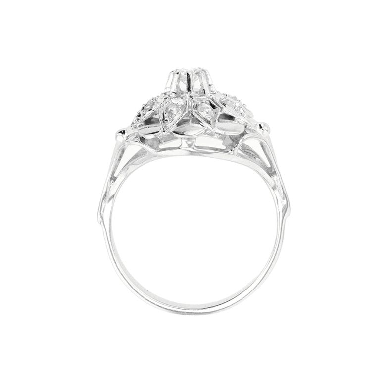Vintage ring diamonds 0.10...
