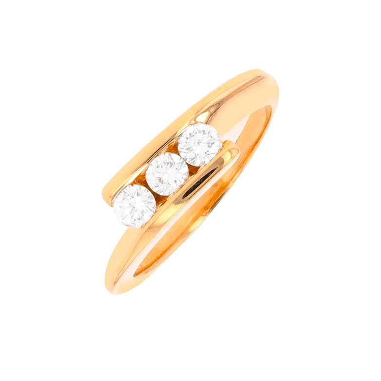 Diamond trilogy ring 0.42...