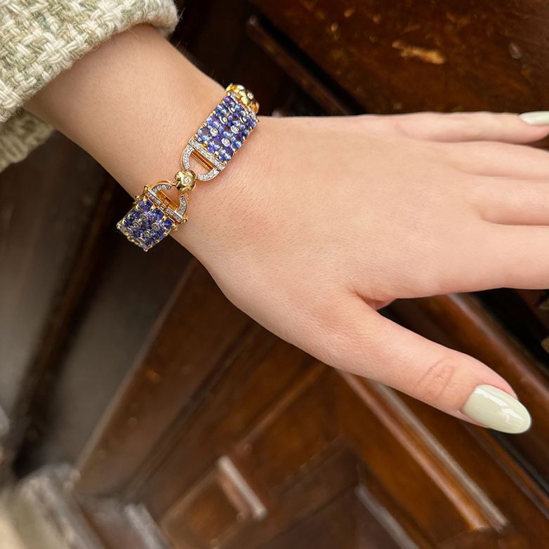Tanzanite bracelet 17.76...