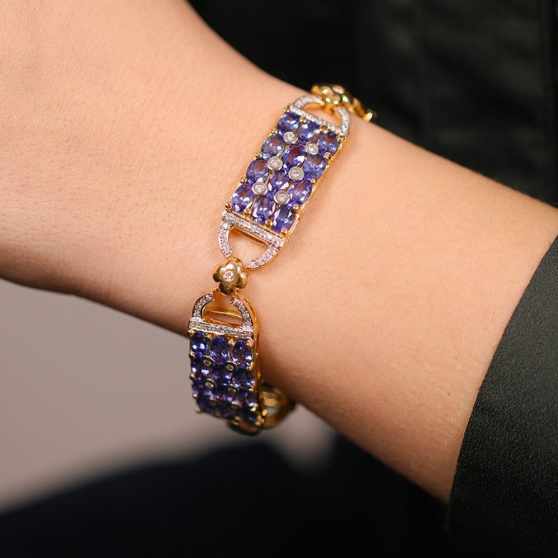 Tanzanite bracelet 17.76...