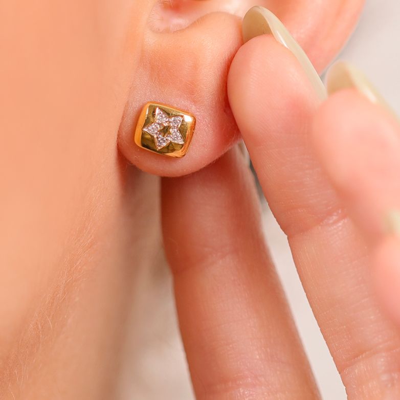 Earrings diamonds 0.05...