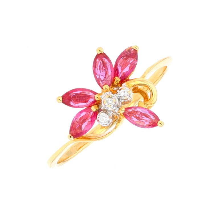 Ring ruby 0.60 carat and...