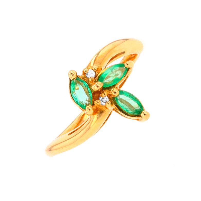 Ring emeralds 0.54 carat...