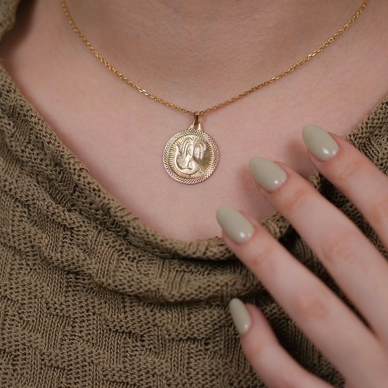Mermaid yellow gold medal...