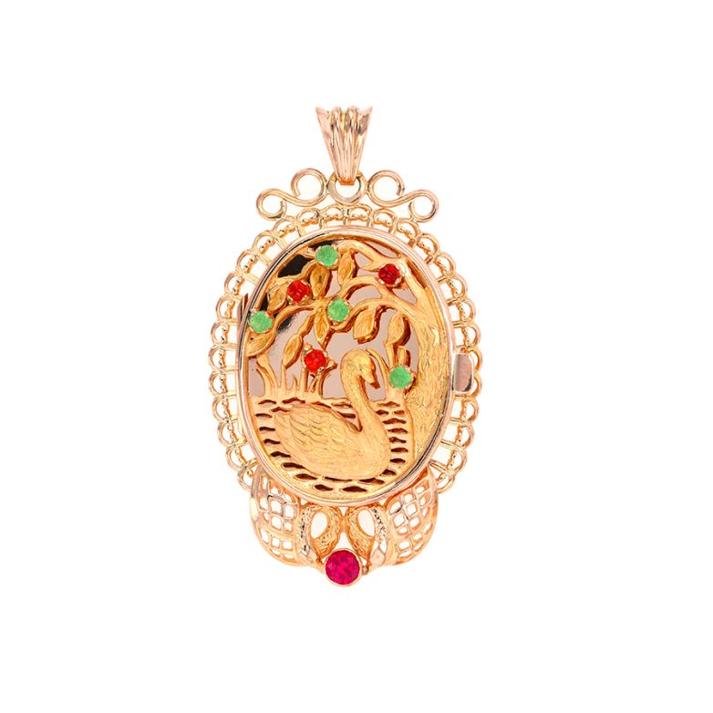 Vintage cassolette pendant...
