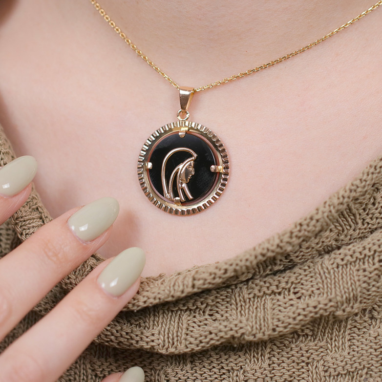 Vintage medal Onyx yellow...