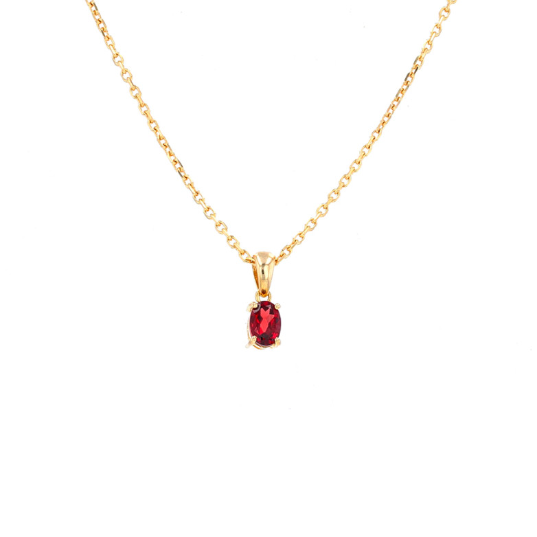 Necklace garnet 0.46 carat...