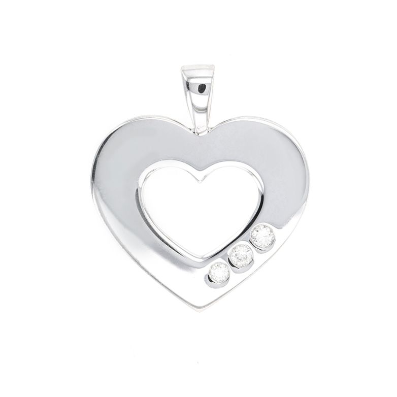 Heart pendant diamonds 0.12...