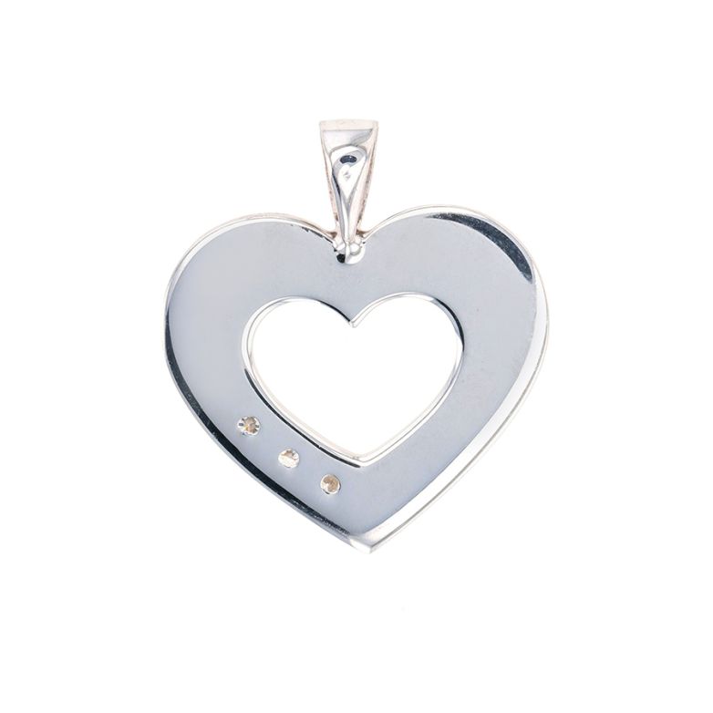 Heart pendant diamonds 0.12...