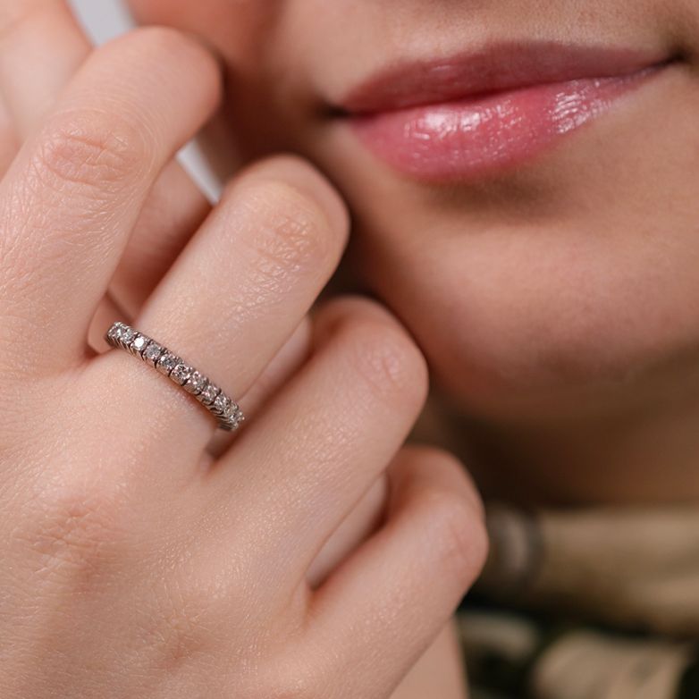 Wedding band full diamond...
