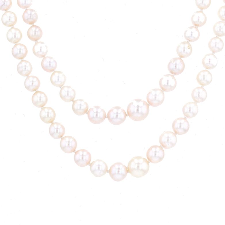 Double strand yellow gold...