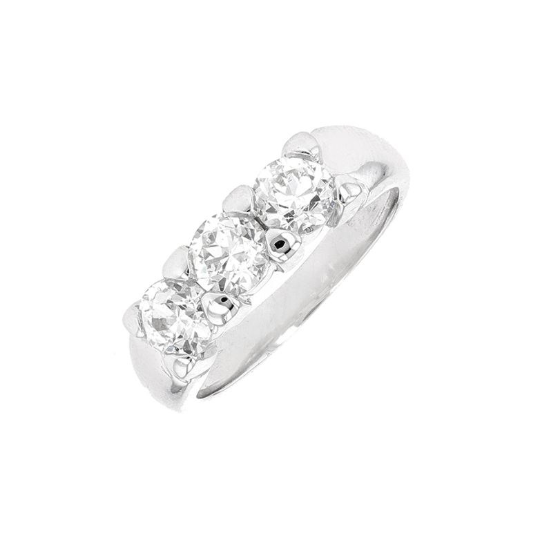 Diamond trilogy ring 0.99...