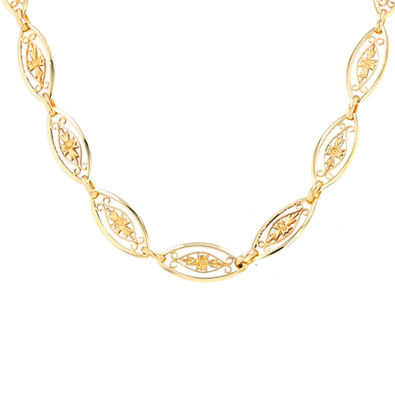 Collier maille filigrane or...