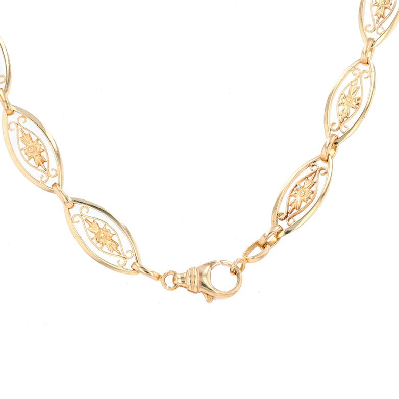 Collier maille filigrane or...