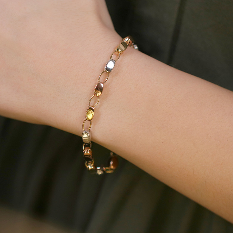 Yellow, pink and white gold...