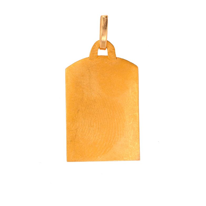 Virgin Mary medal yellow...
