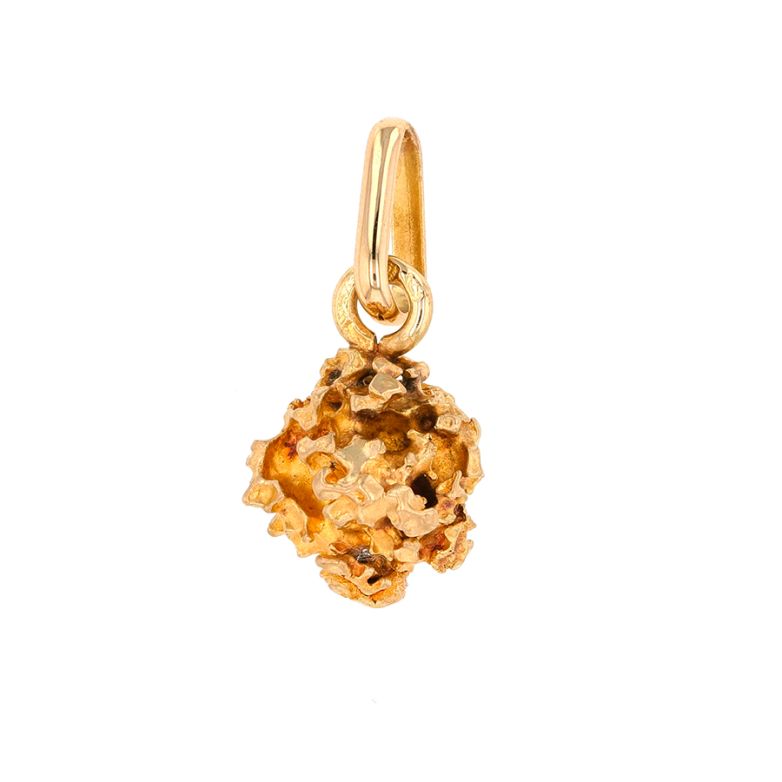 Nugget pendant yellow gold...