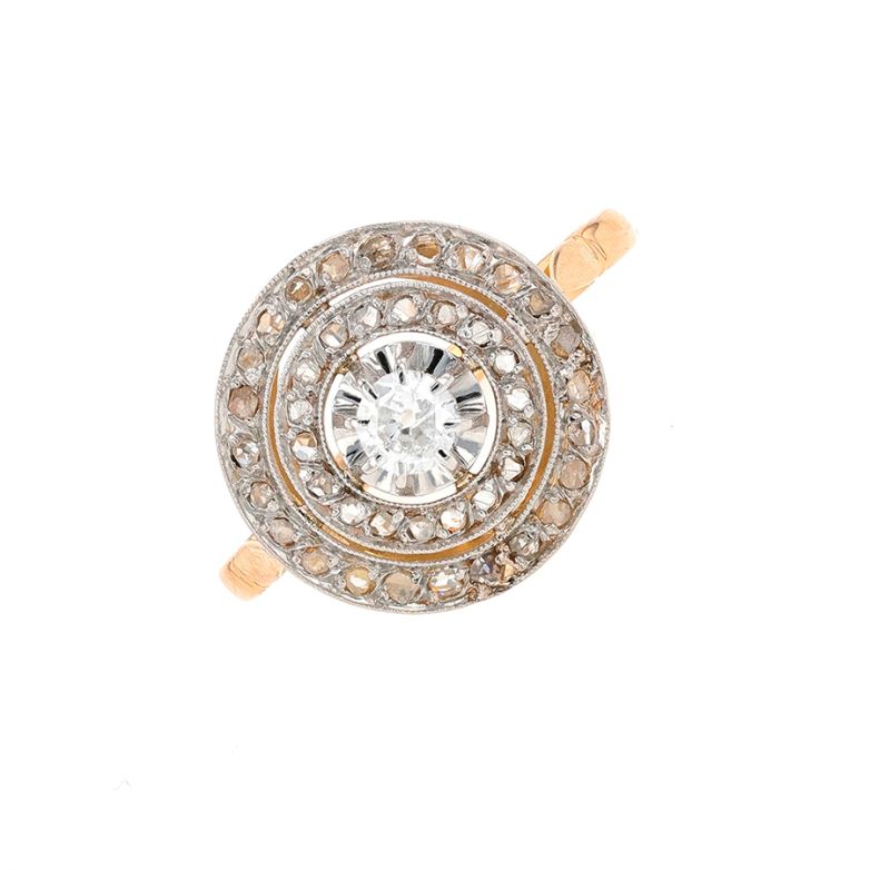 Vintage ring diamonds 0.15...