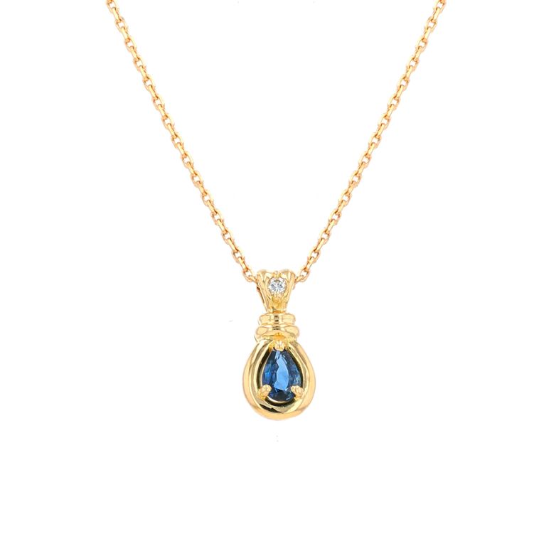 Necklace sapphire 0.48...
