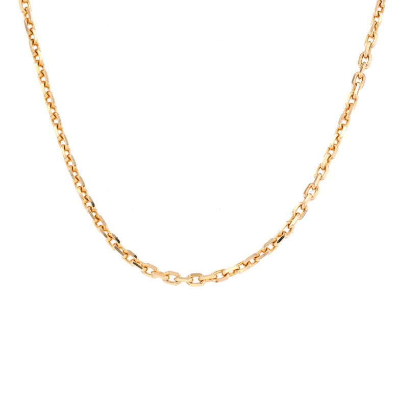 Yellow gold forçat chain...