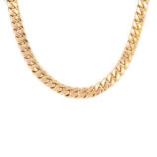 Necklace in pink gold 32.09g