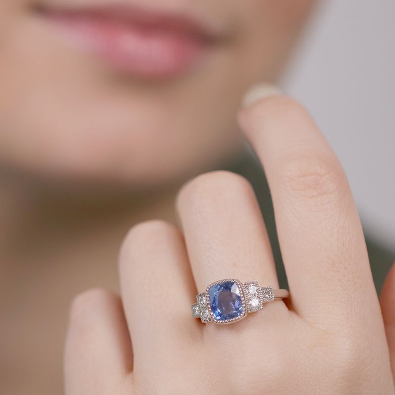 4.36 carat sapphire ring...