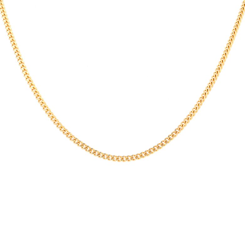 13.99g yellow gold curb chain