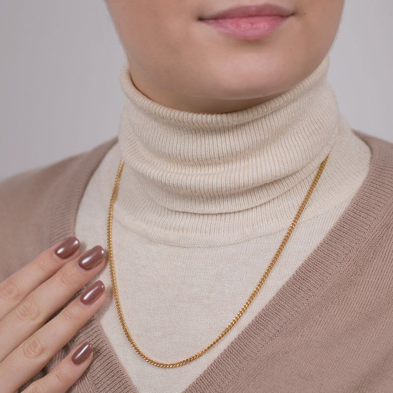 13.99g yellow gold curb chain