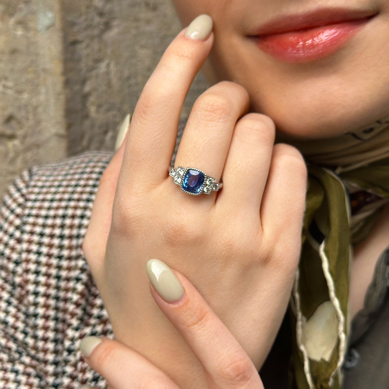 4.36 carat sapphire ring...