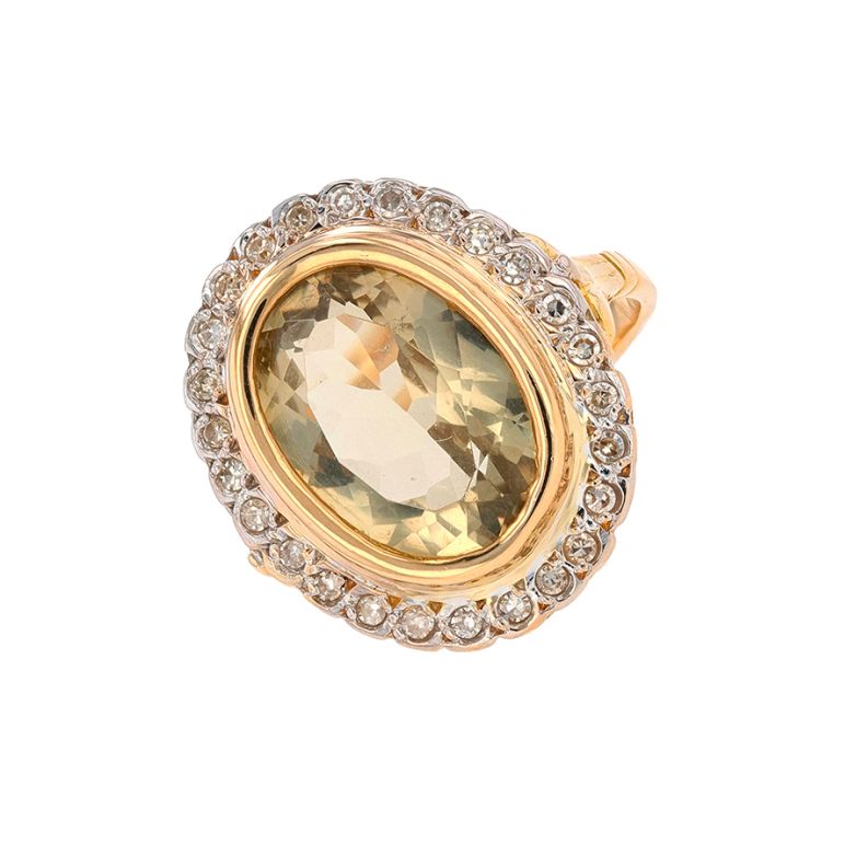 Ring citrine 4.14 carats...