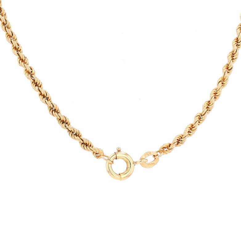 Yellow gold rope chain 23.86g