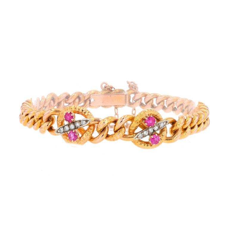 Vintage bracelet ruby 0.60...