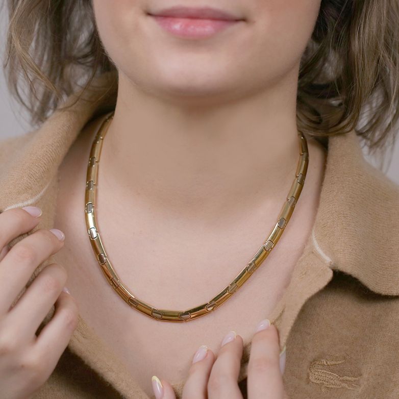 Necklace 2 golds 35.60g