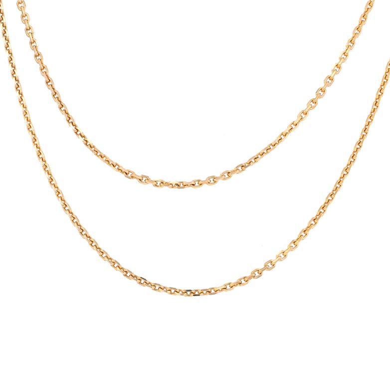 18g yellow gold sautoir...