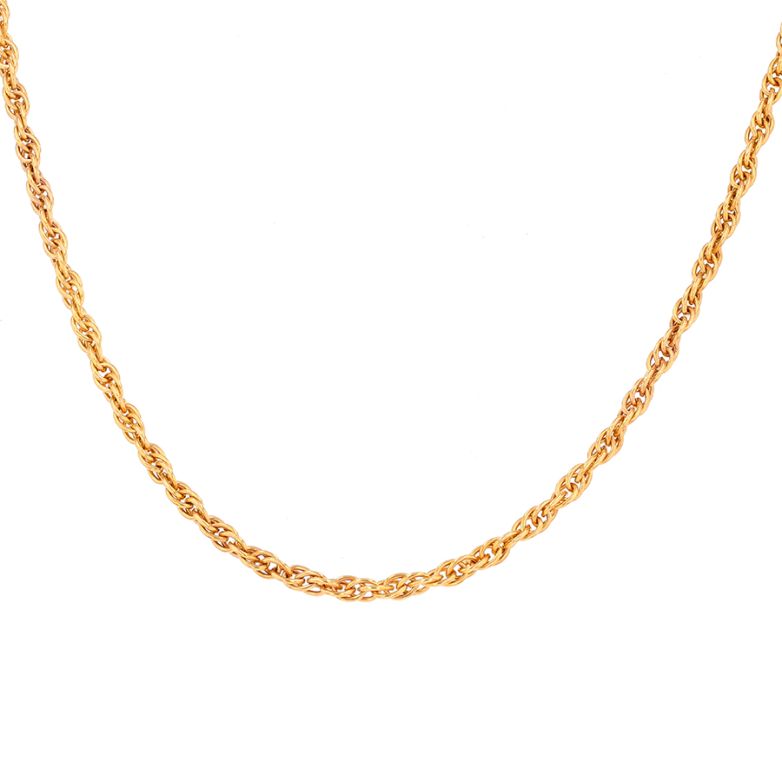 Twisted long necklace in...
