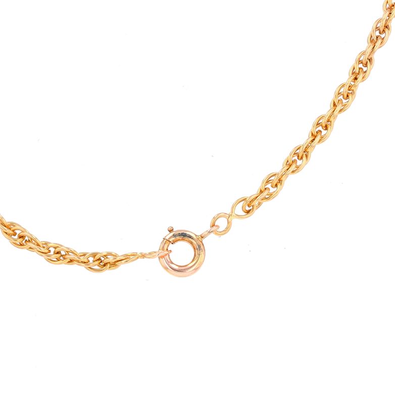 Twisted long necklace in...