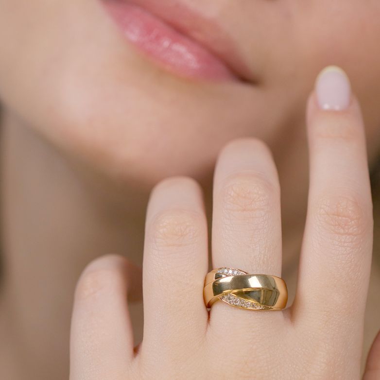 Diamond ring 0.39 carat...