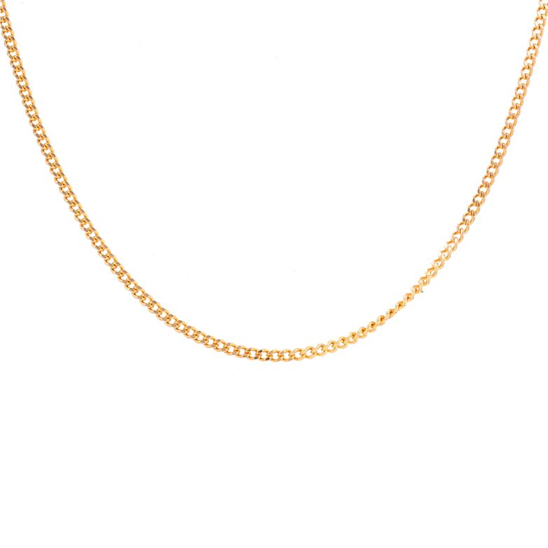 8.79g yellow gold curb chain