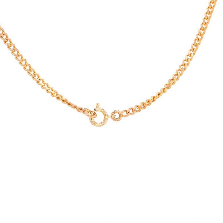 8.79g yellow gold curb chain